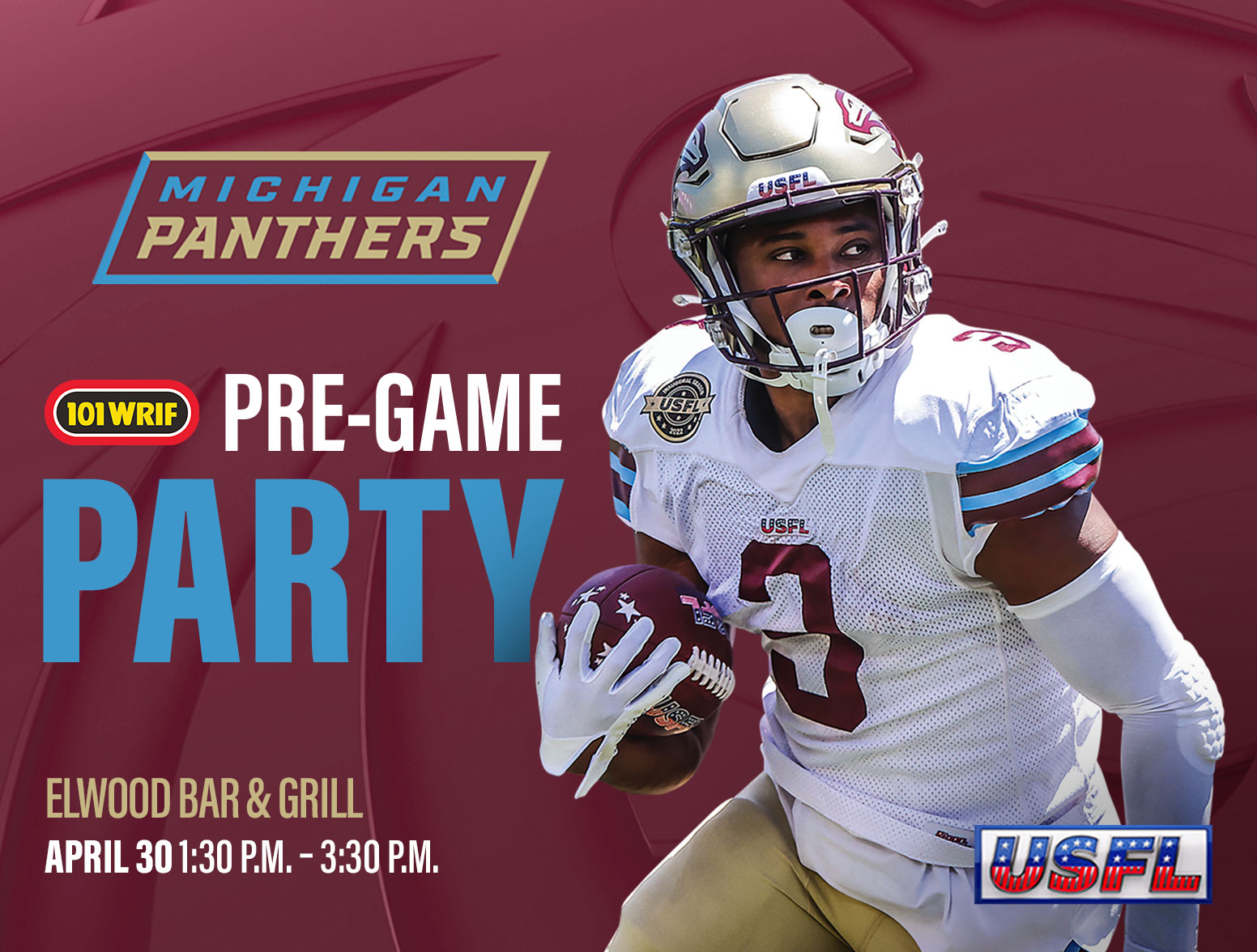 Michigan Panthers Pre-Game Party at the Elwood