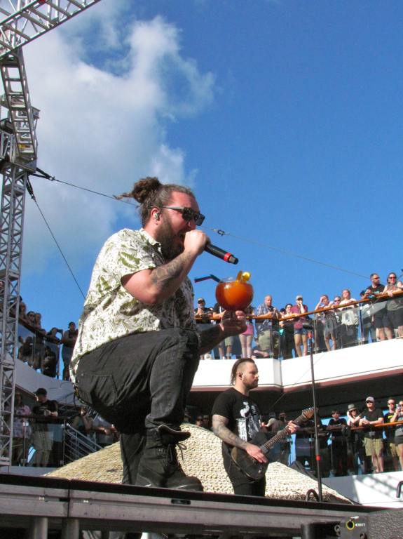 Eric from I Prevail at ShipRocked 2024