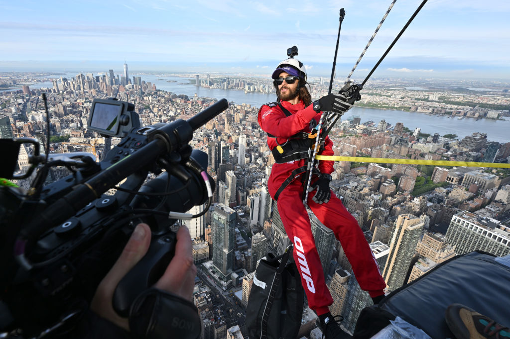 Jared Leto on the Empire State Building