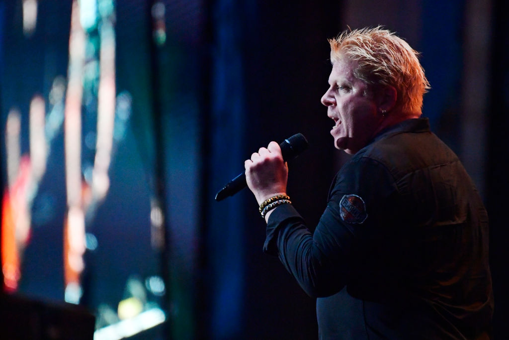 Dexter Holland of The Offspring performs during the second and final day of Warped Tour on June 30, 2019 in Atlantic City, New Jersey.